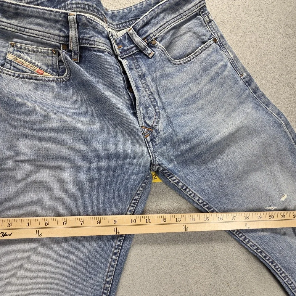 Diesel Jeans Mens 31x30 Blue Larkee Regular Straight Button Fly Italy 0800Z